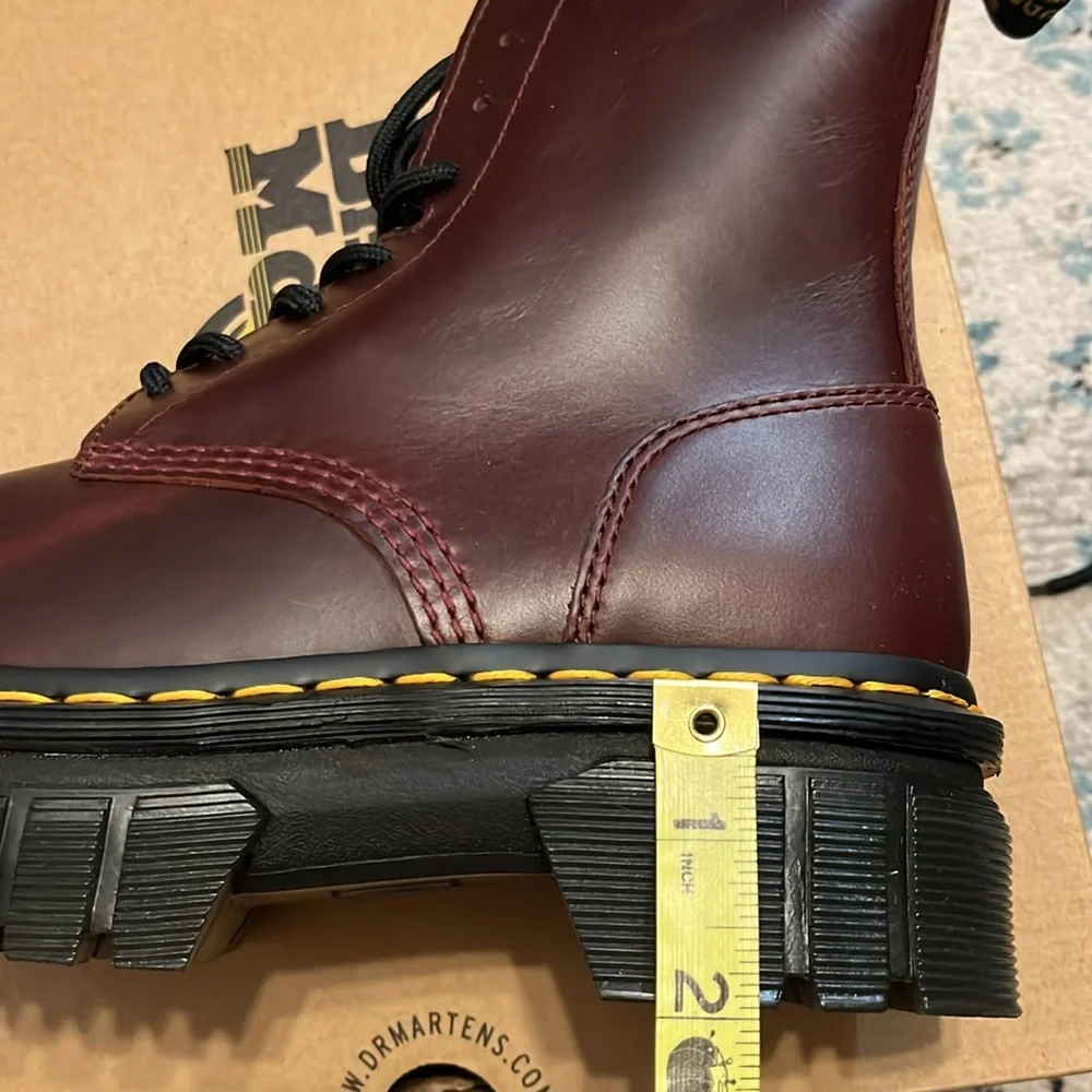 NWT Dr. Martens Audrick Brando Platform Leather Boots UK 4/US 6 - Picture 16 of 17